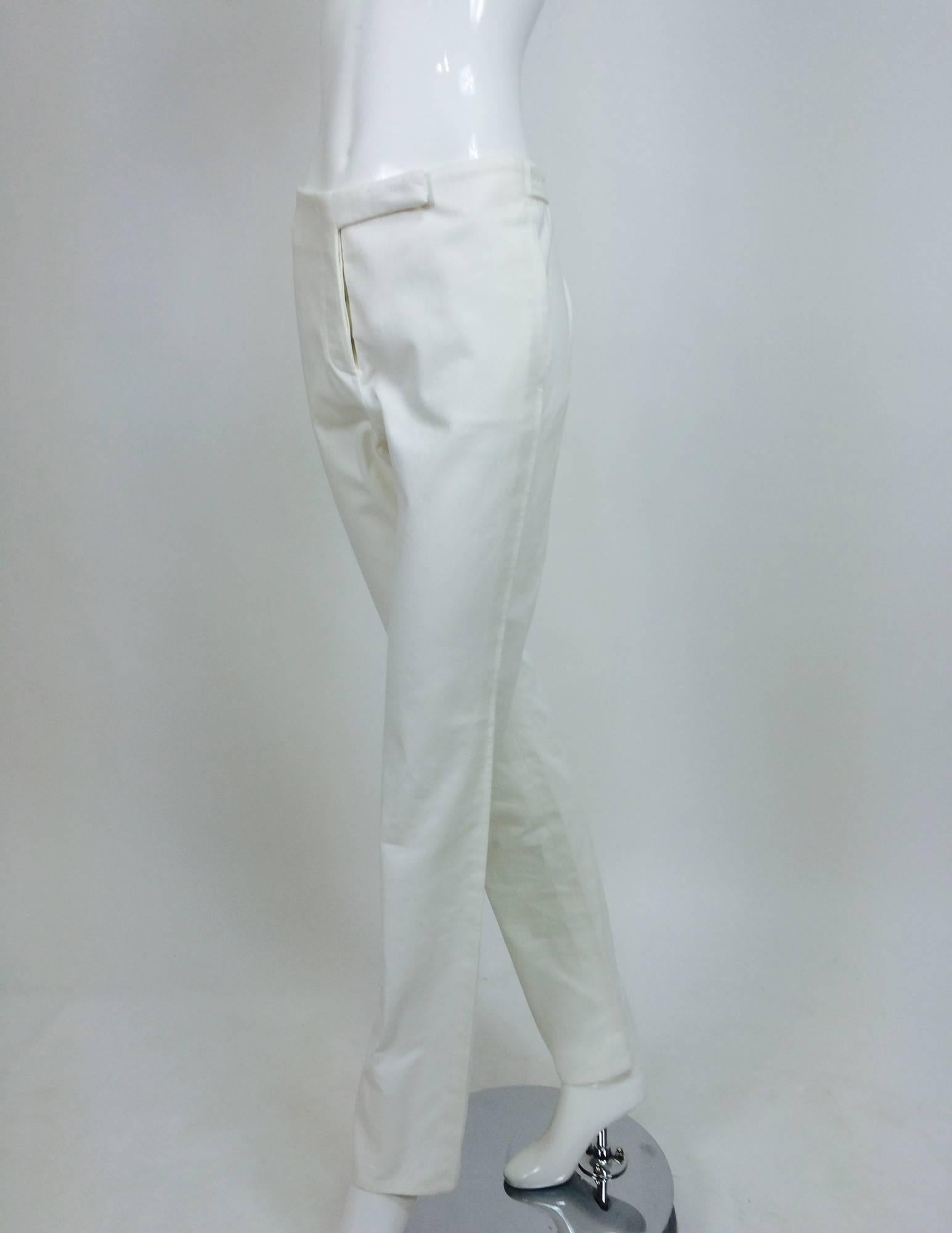 chanel white pants