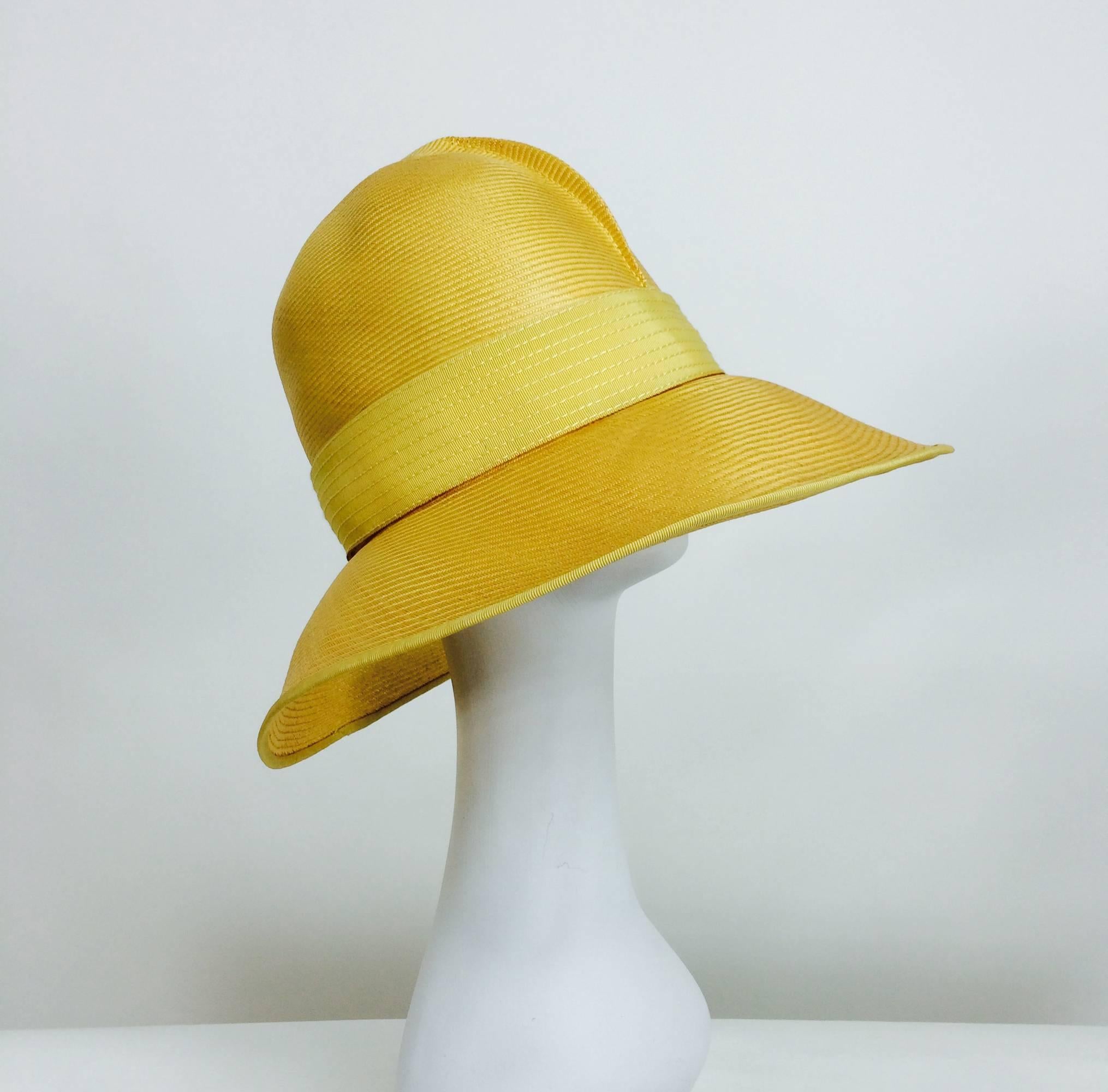 yellow cloche hat