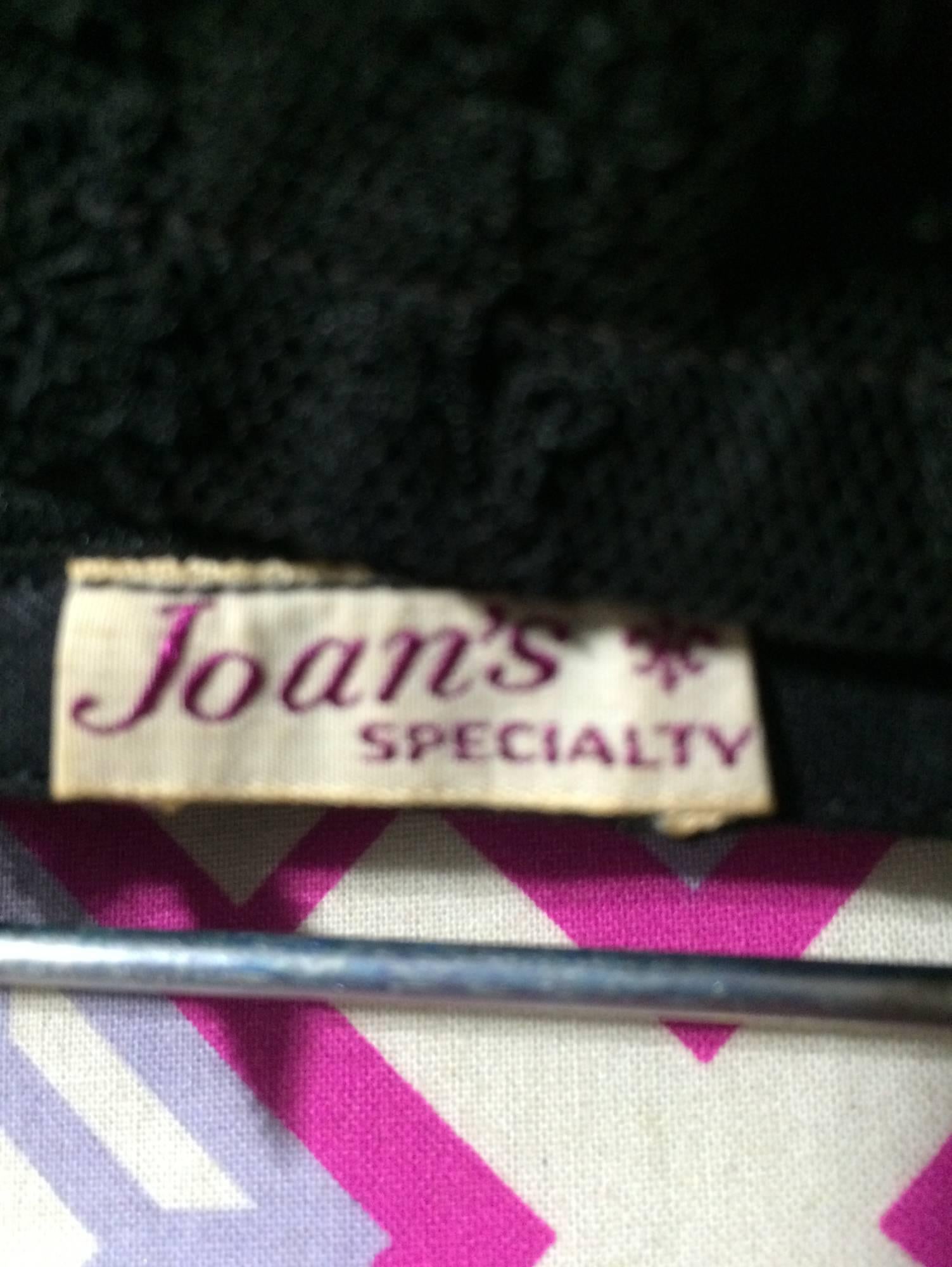 1940s pin up black lace bra & panties unworn labeled Joan's Specialty 5