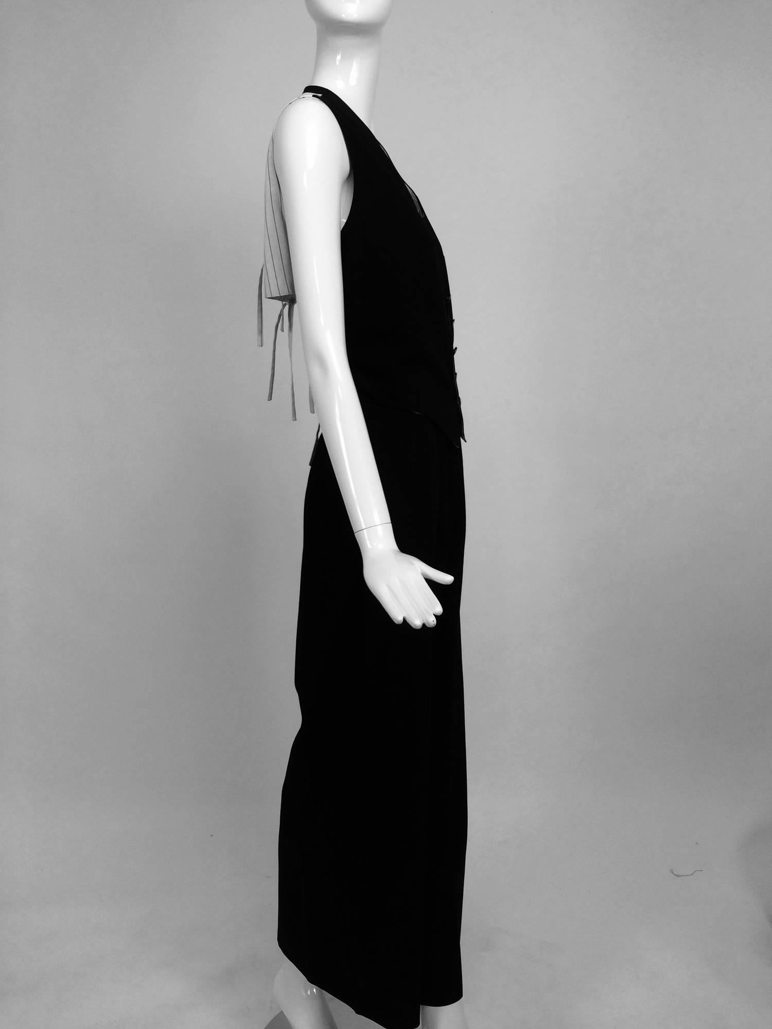 Women's Jean Paul Gaultier Crown & star label trouser & vest set 1994