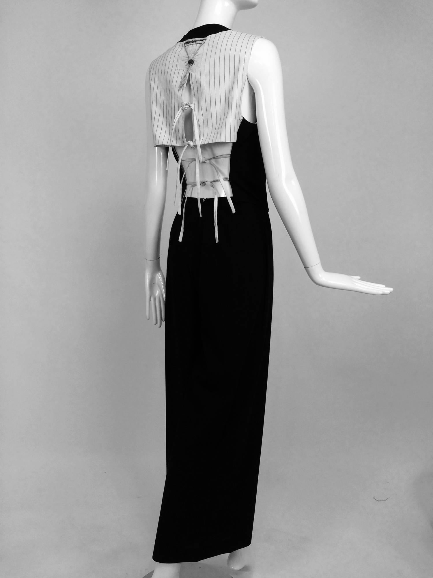 Jean Paul Gaultier Crown & star label trouser & vest set 1994 1