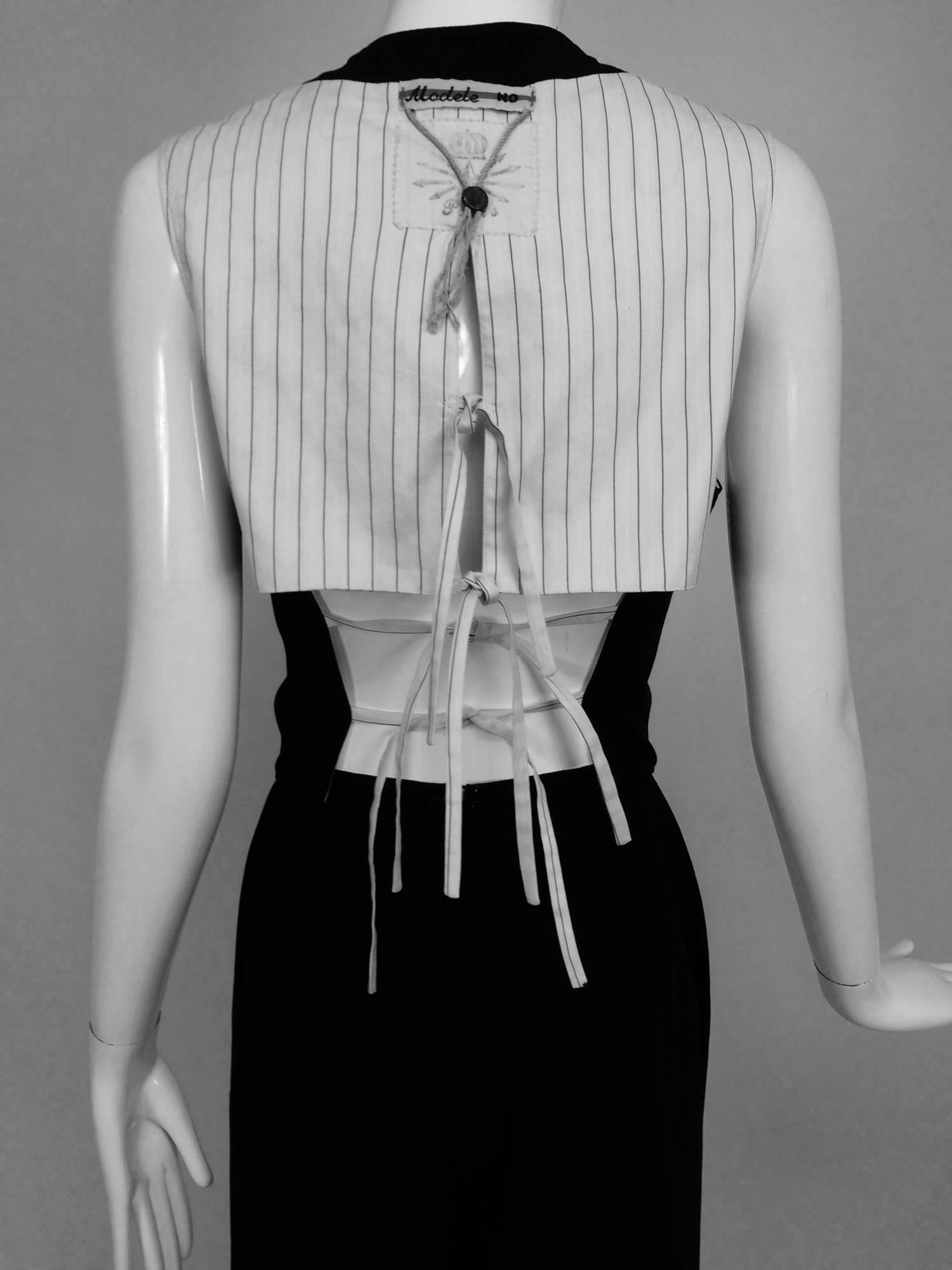 Jean Paul Gaultier Crown & star label trouser & vest set 1994 3