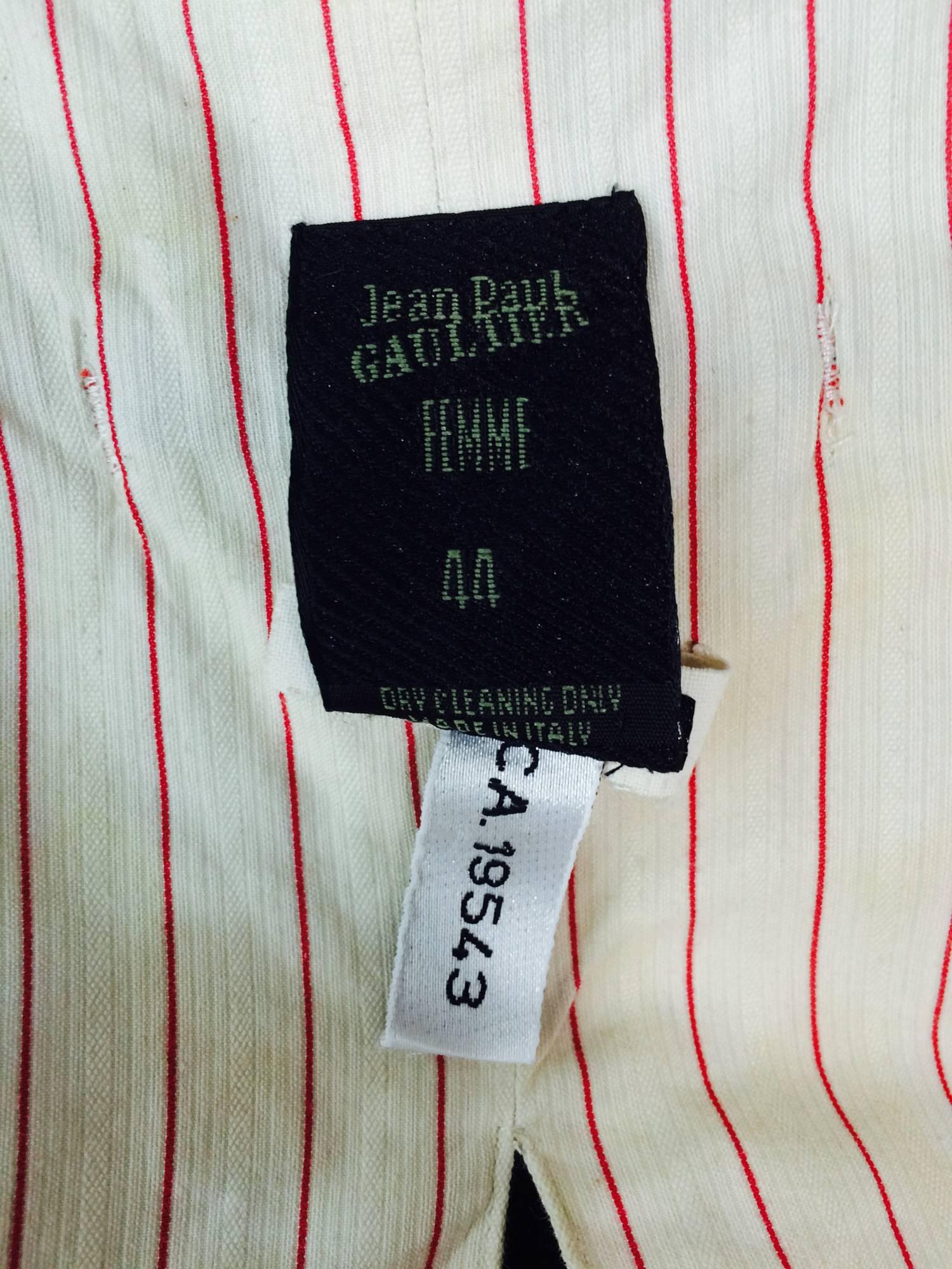 Jean Paul Gaultier Crown & star label trouser & vest set 1994 6