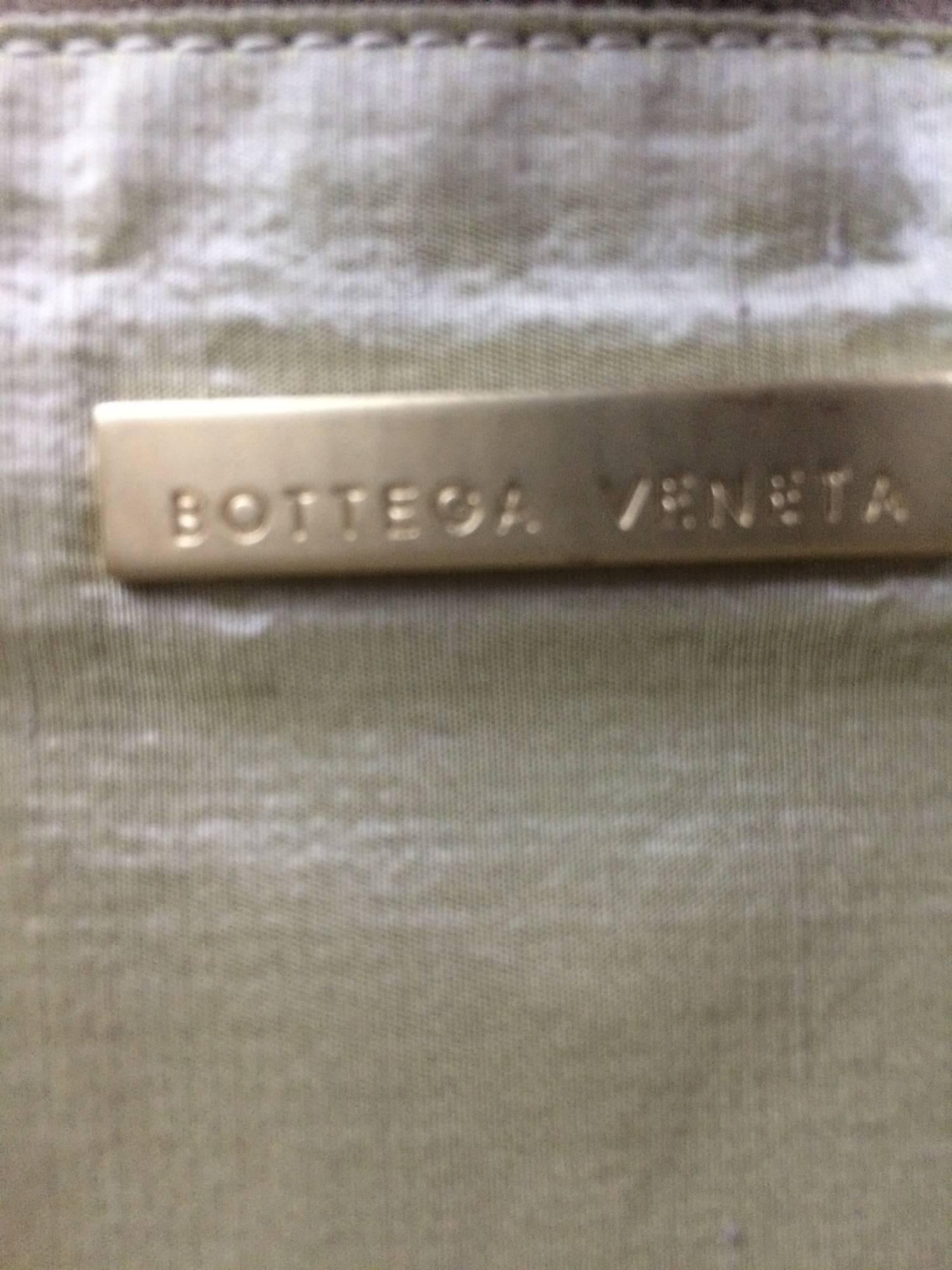 Bottega Veneta champagne pony hair & woven silk handbag 1