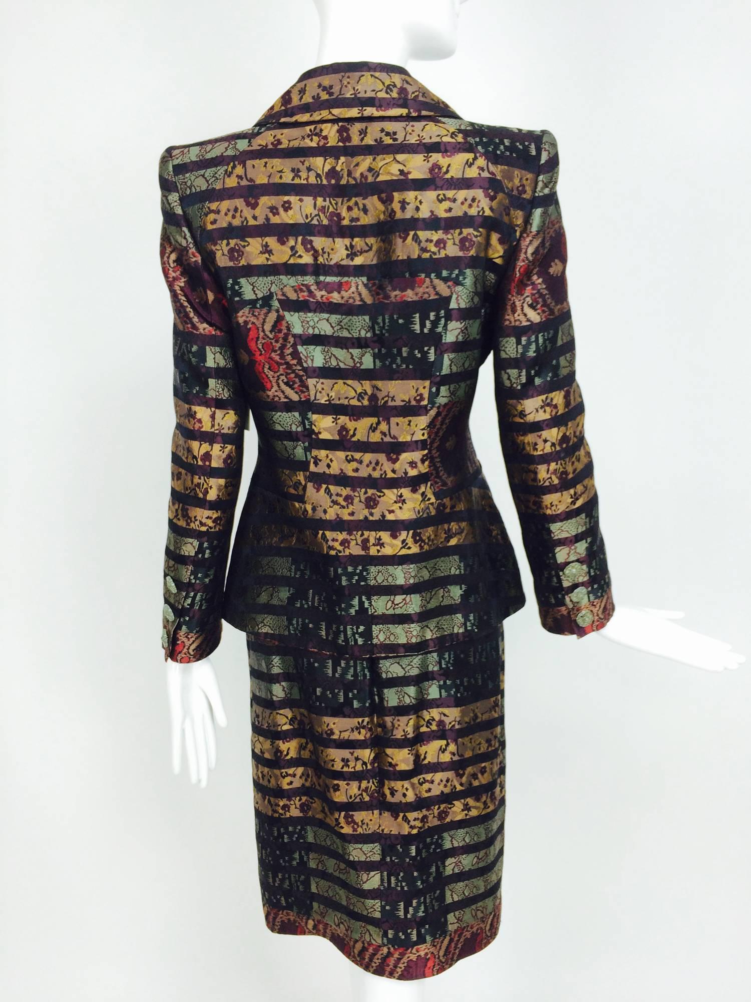 Women's Vintage Christian LaCroix brocade suit 1990s