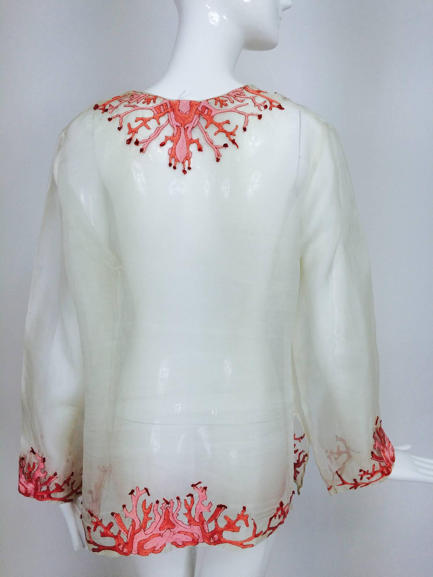 embroidered tunic tops
