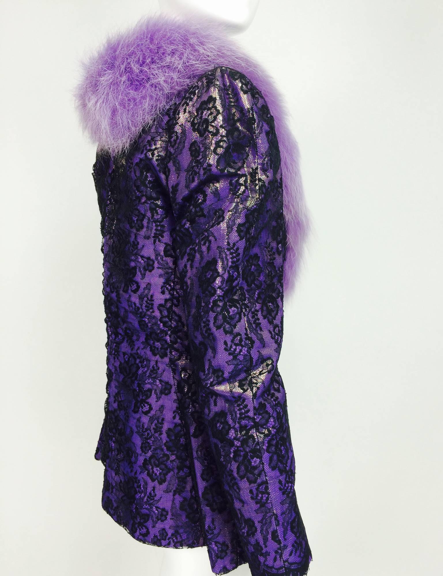 purple lace jacket