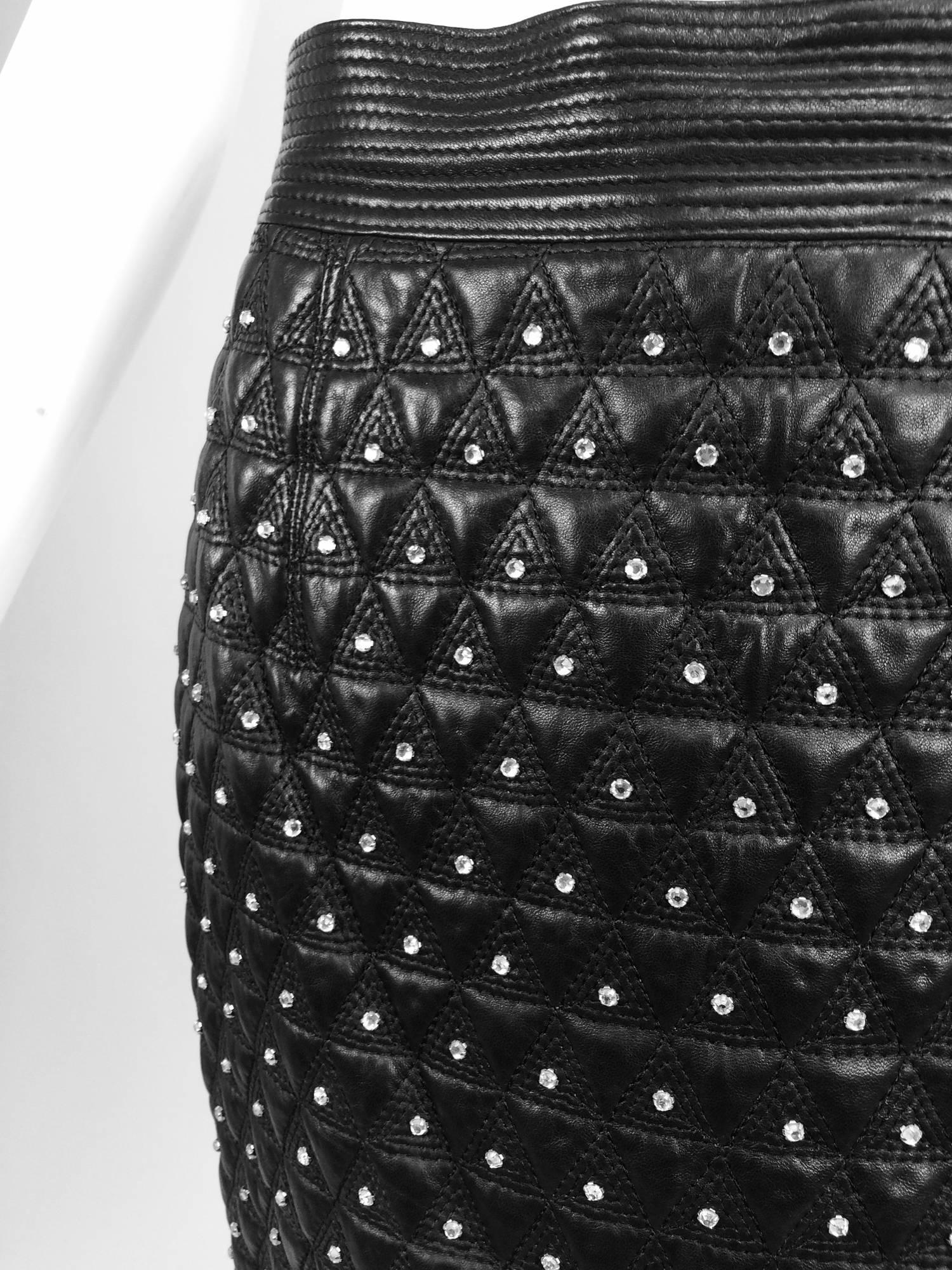 rhinestone pencil skirt