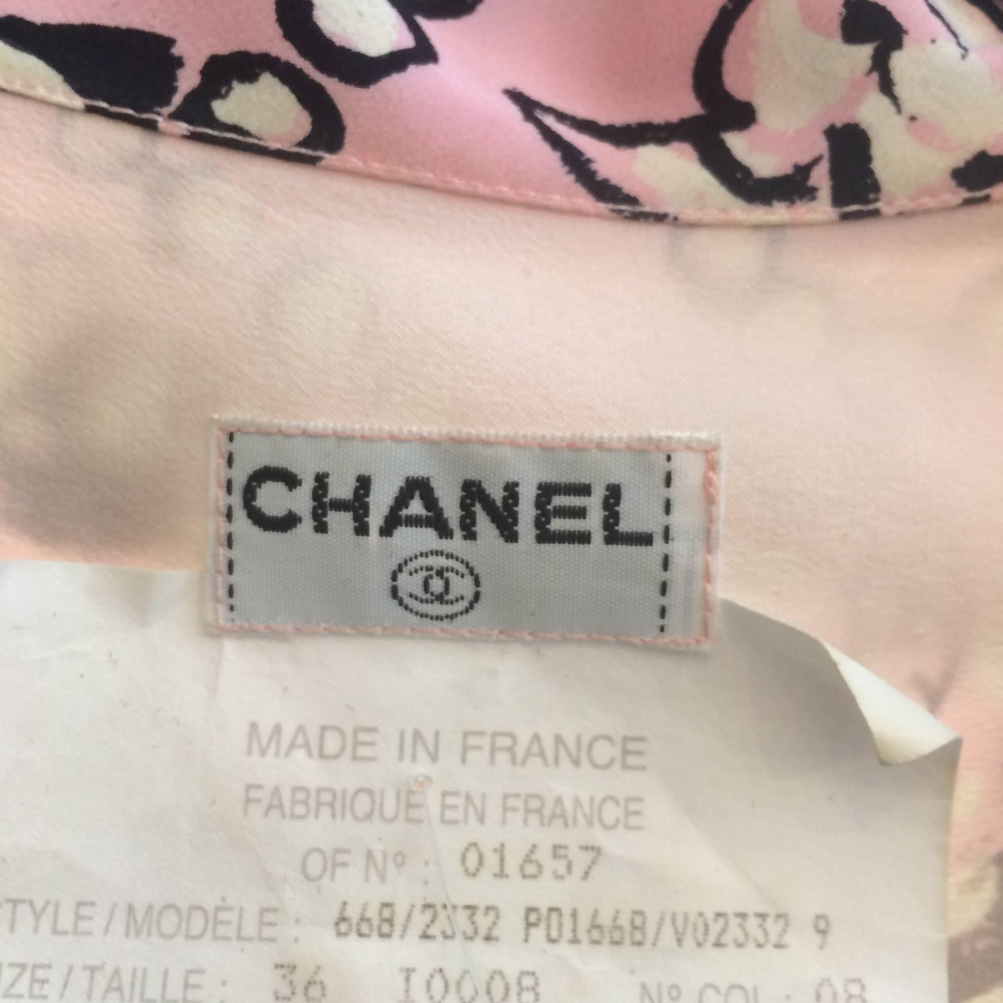 Chanel Claudia Schiffer runway worn rare Coco print dress pink silk 1993 2