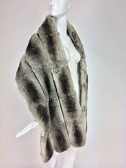 Empress chinchilla fur silk lined stole 1950s