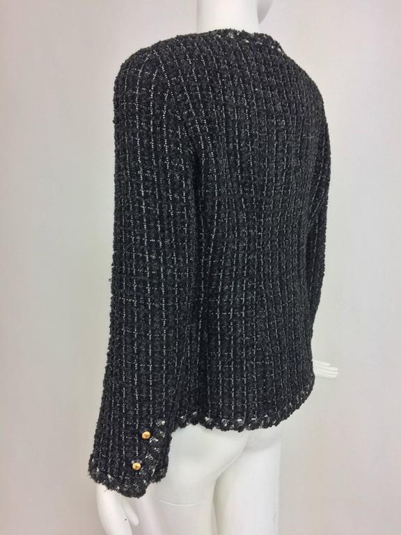 Chanel Womens 00A Vintage Knee Length Crochet Trim Tweed Jacket