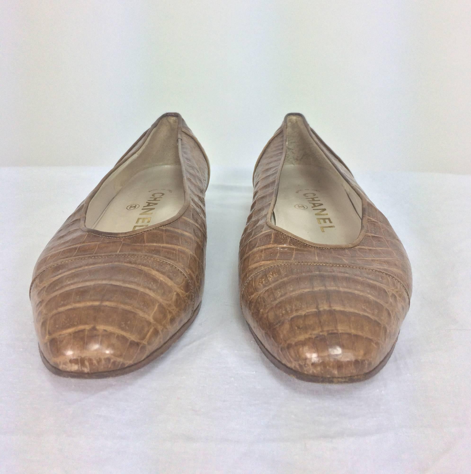 chanel croc shoes