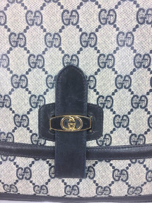 Vintage Gucci navy blue monogram canvas shoulder bag 1980s For Sale at  1stDibs | vintage gucci bags 1980s, vintage gucci bags 1980, vintage gucci  handbags 1980s