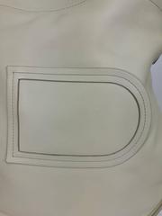 Delvaux ivory leather pin holdall shoulder bag