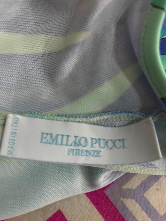 Pucci tropical print silky rayon jersey halter wrap dress at 1stdibs