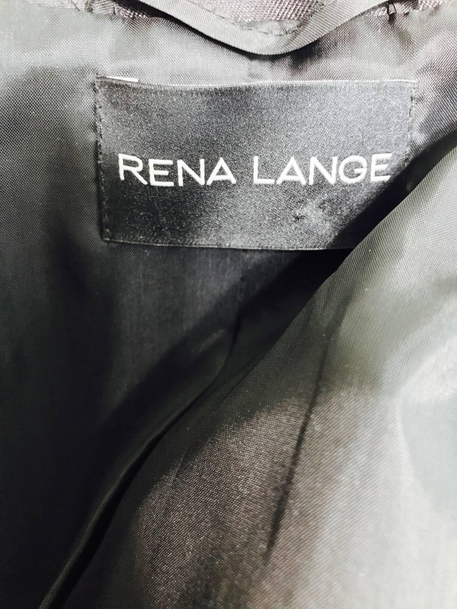 Rena Lange black wool and silk jacket with heavy gold cord embroidery  3