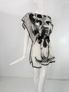 Chanel Cruise 2010 Paris-Venise Collection Lion/Leo Silk Cotton Tunic Mini Dress