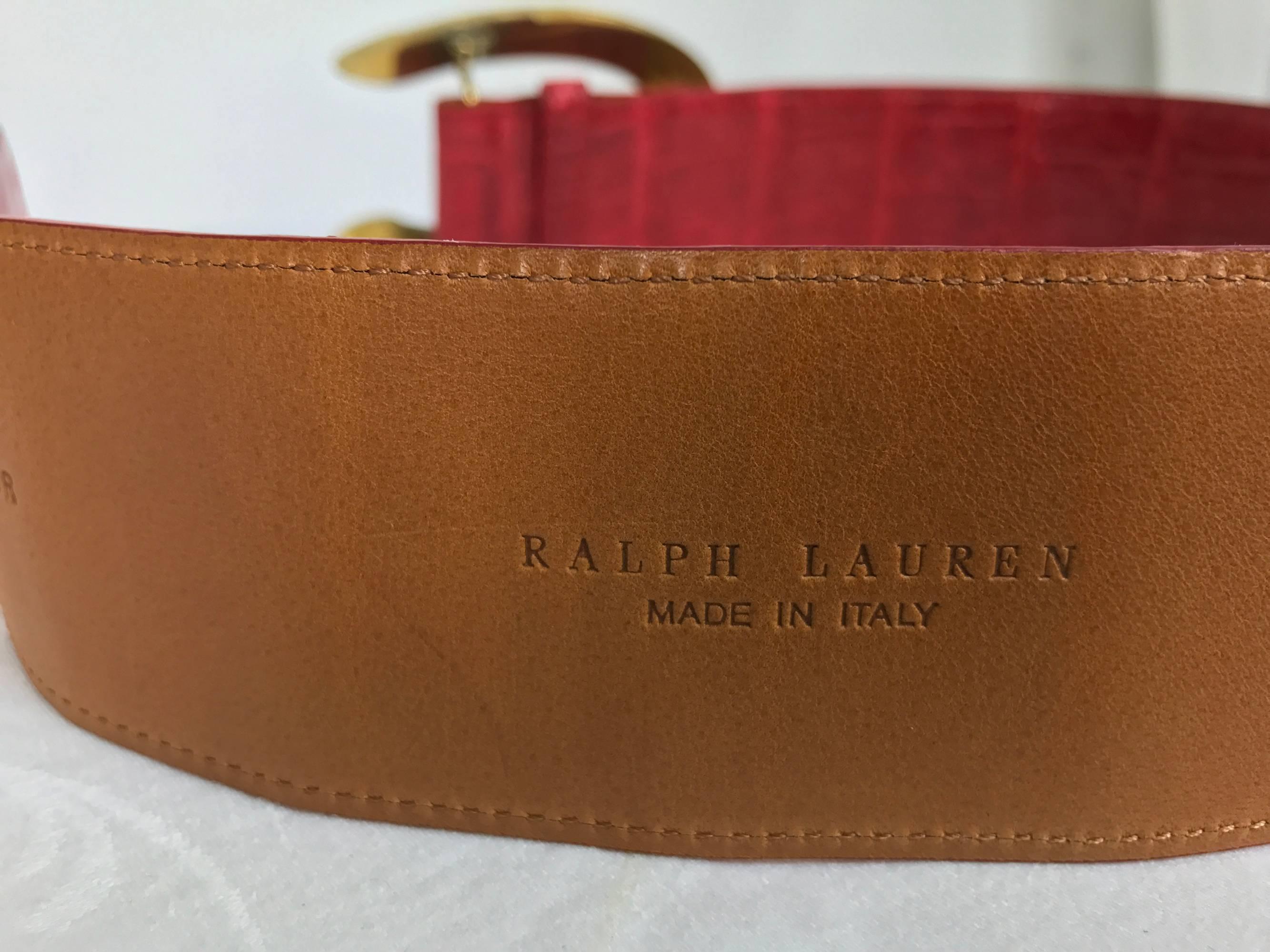 ralph lauren gold belt buckle