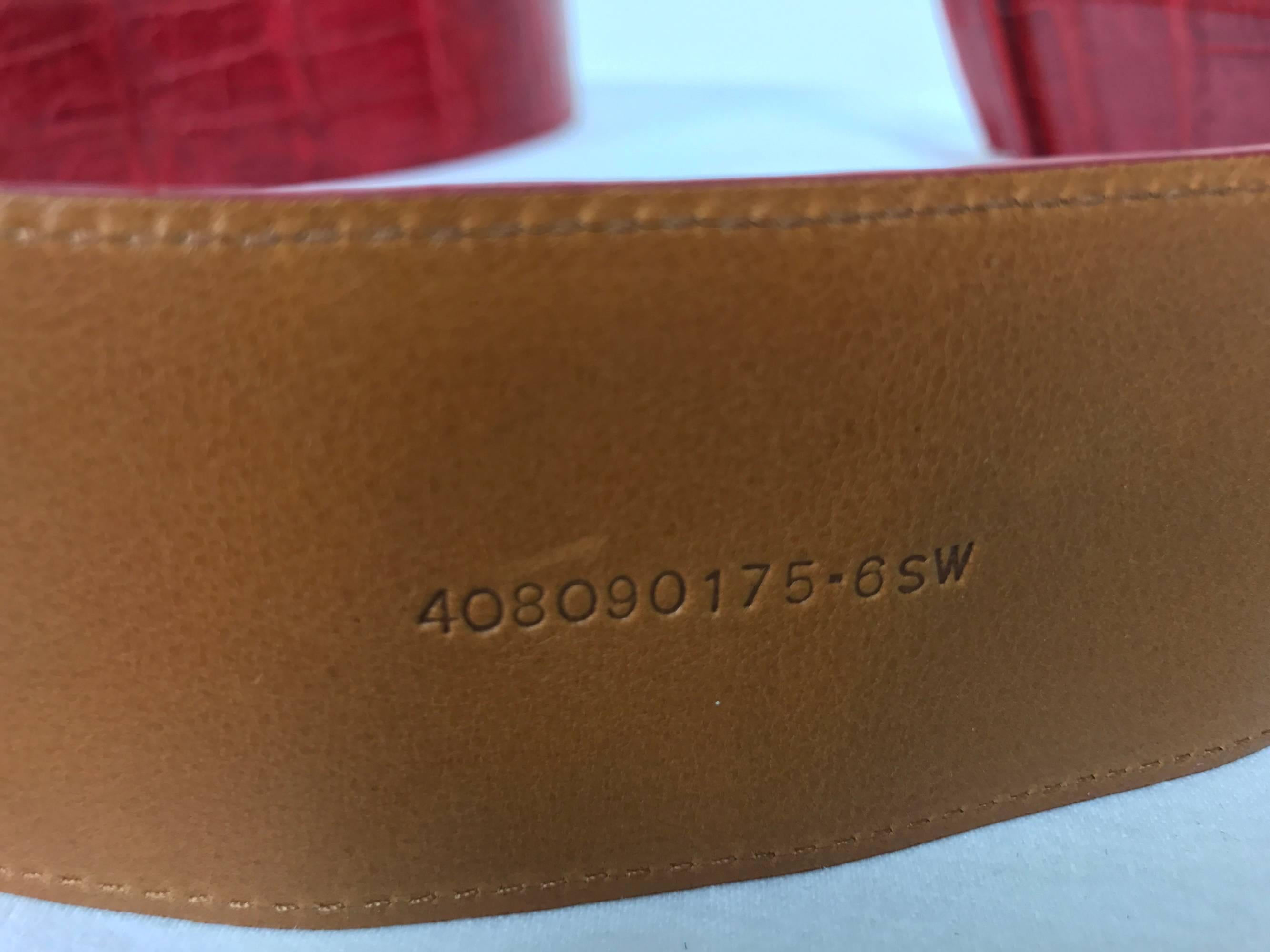 ralph lauren alligator belt