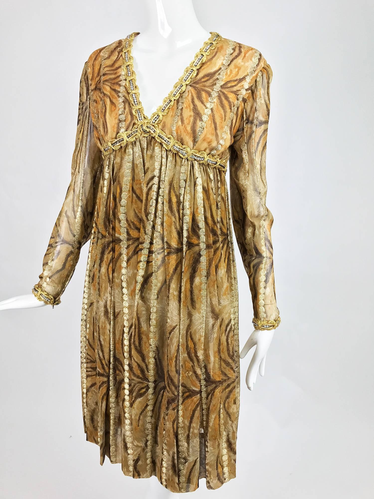golden silk dress