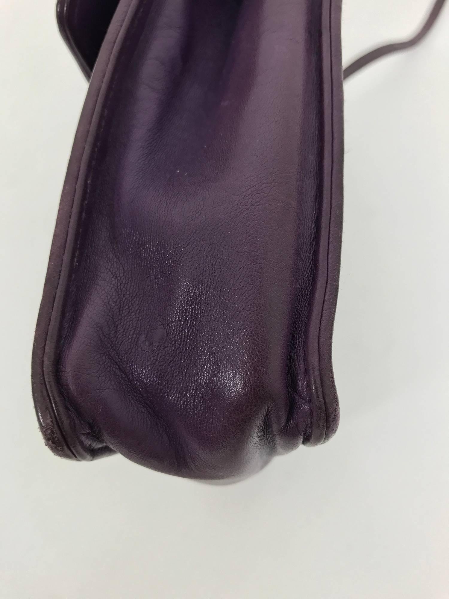 Bottega Veneta vintage 1980s intrecciato soft purple leather handbag 1980s 3