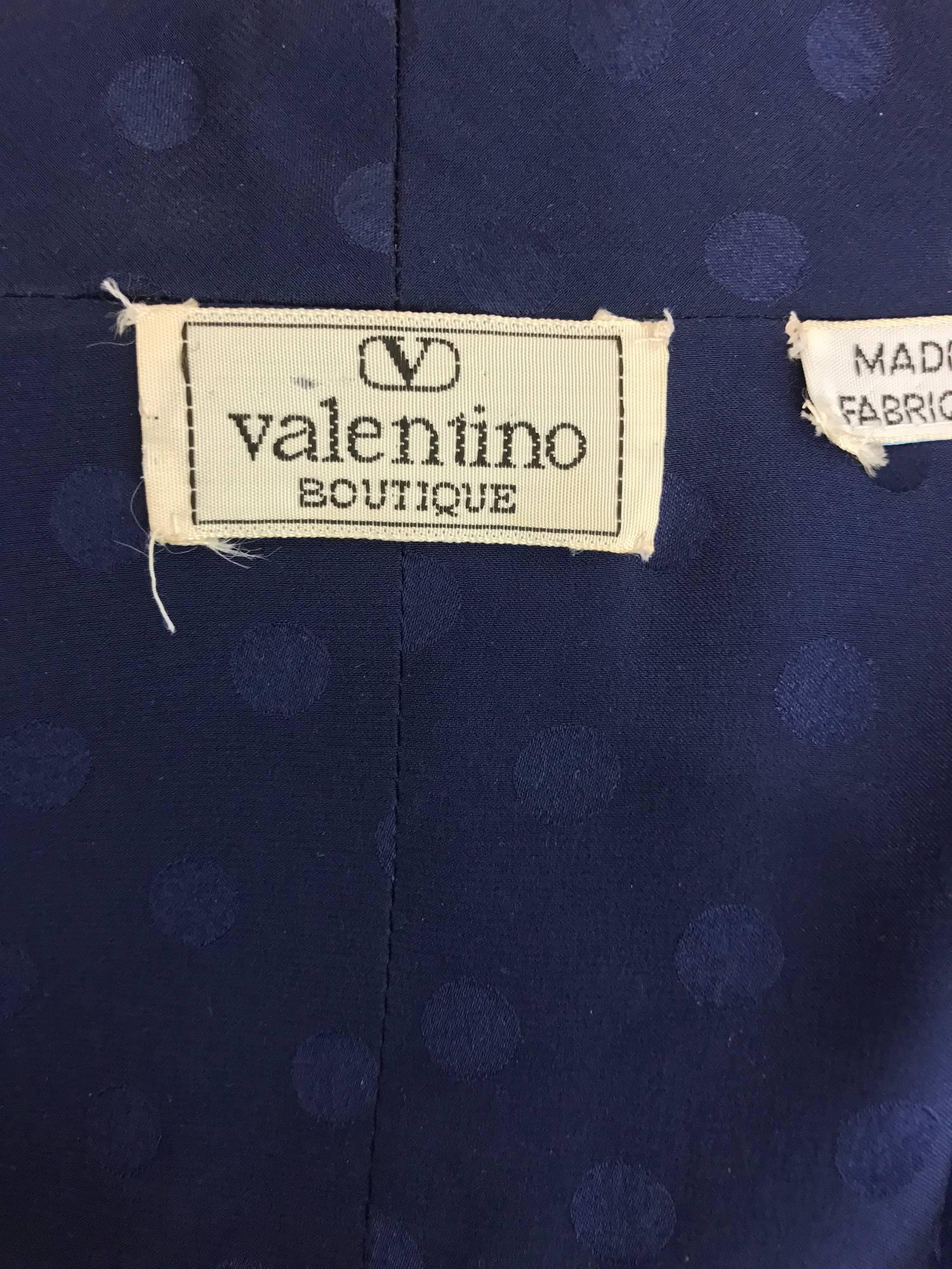 Valentino lightweight blue and white stripe figured silk bomber jacket 1990s 5