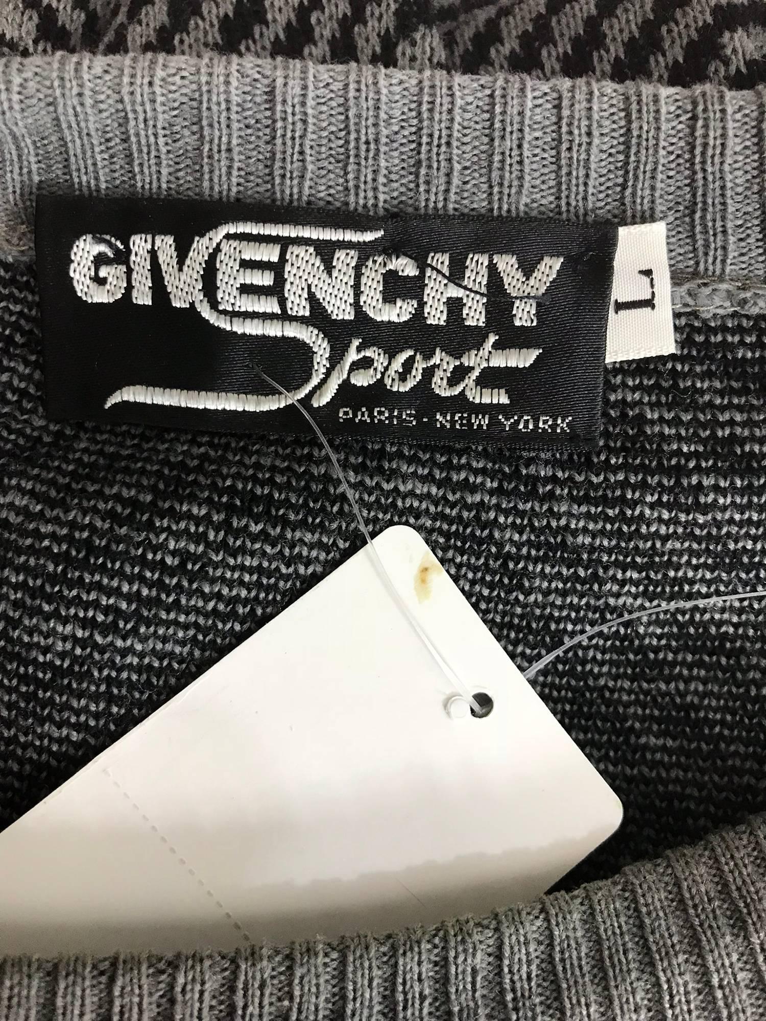 Vintage Givenchy sport 1980s novelty knitted sweater 4