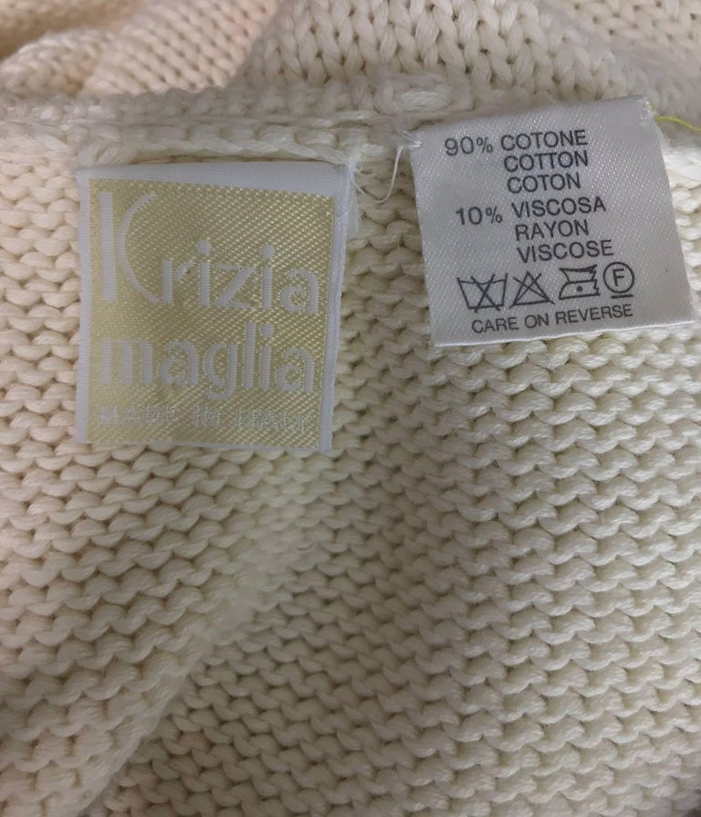 Krizia Airplane Embroidery Sweater