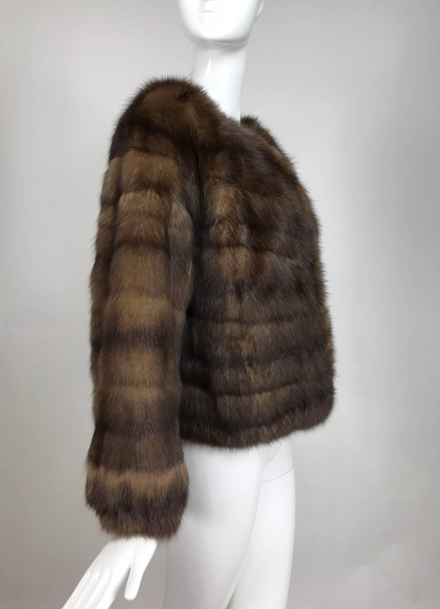 Natural sable jacket S J Glaser furs New York 1960s 1