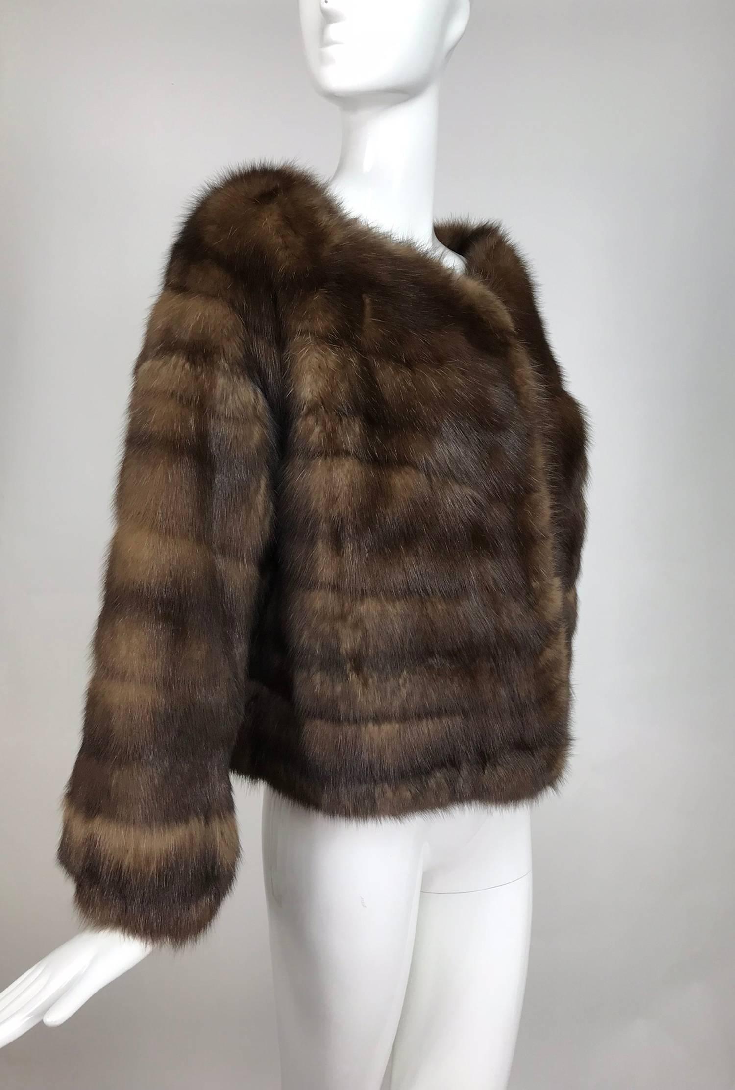  Natural sable jacket S J Glaser furs New York 1960s 2