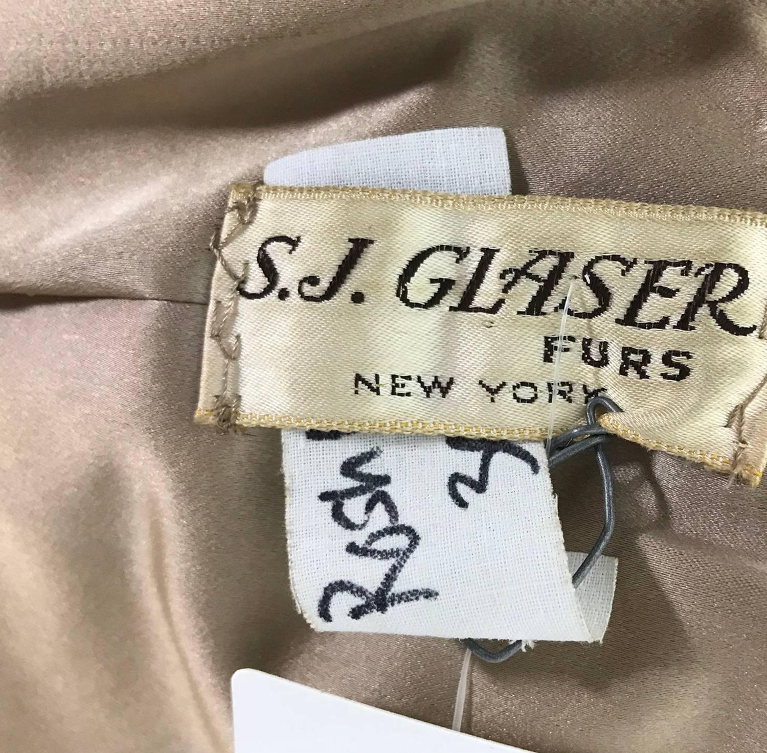  Natural sable jacket S J Glaser furs New York 1960s 3