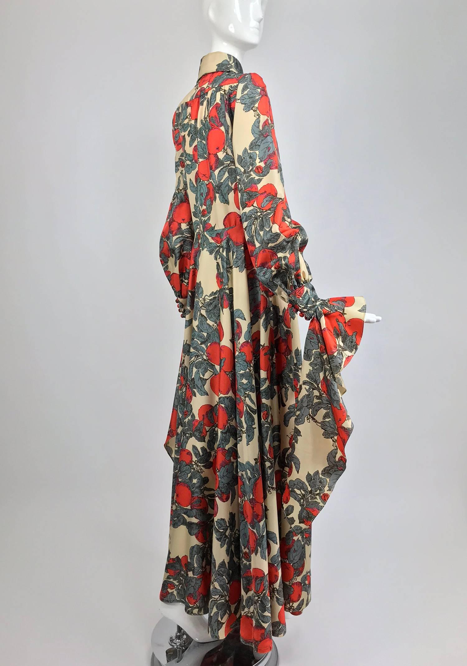 John Bates iconic apple print dress for Jean Varon  1970s 2