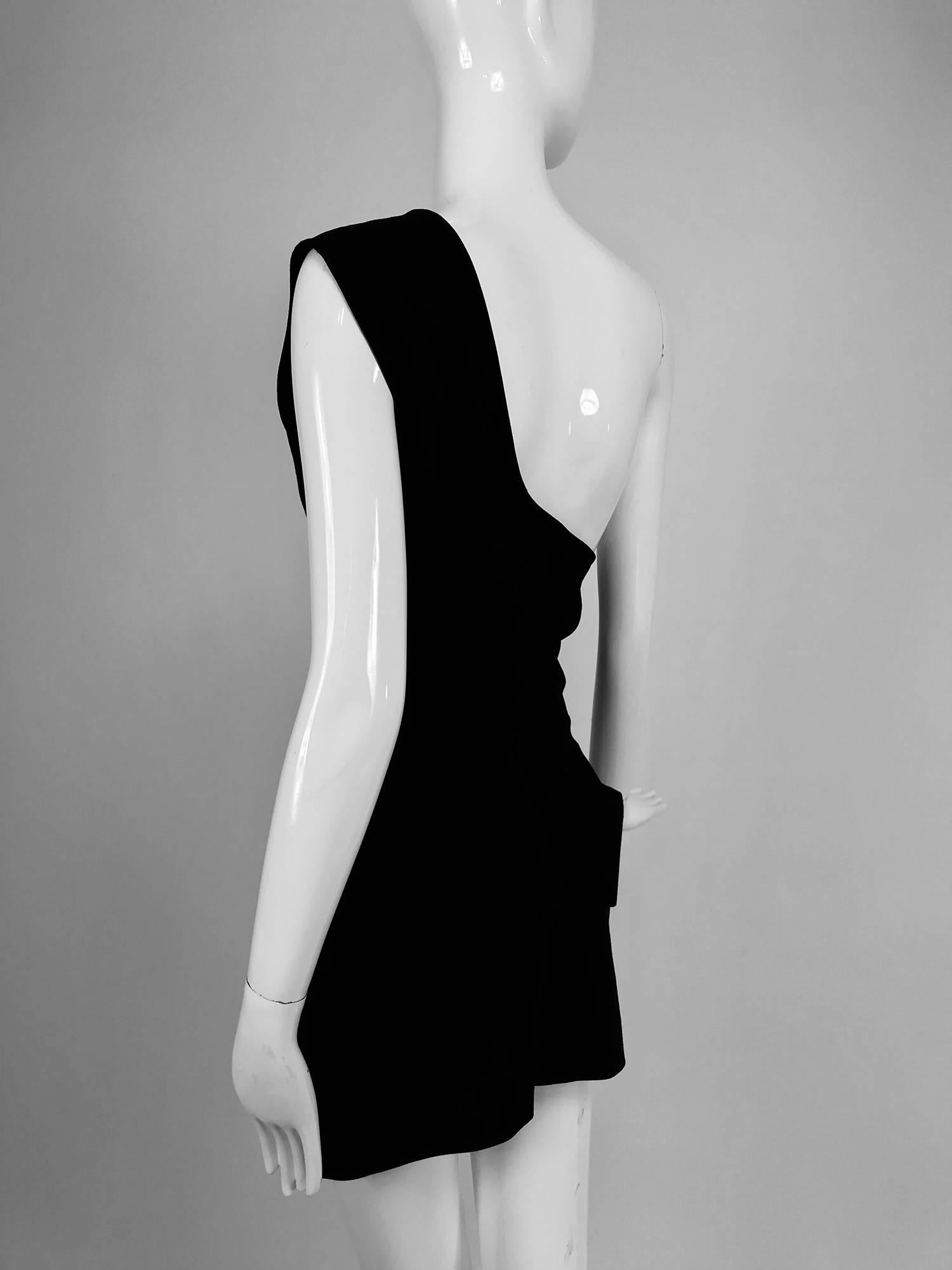 Women's Comme des Garcons asymmetrical one shoulder tunic