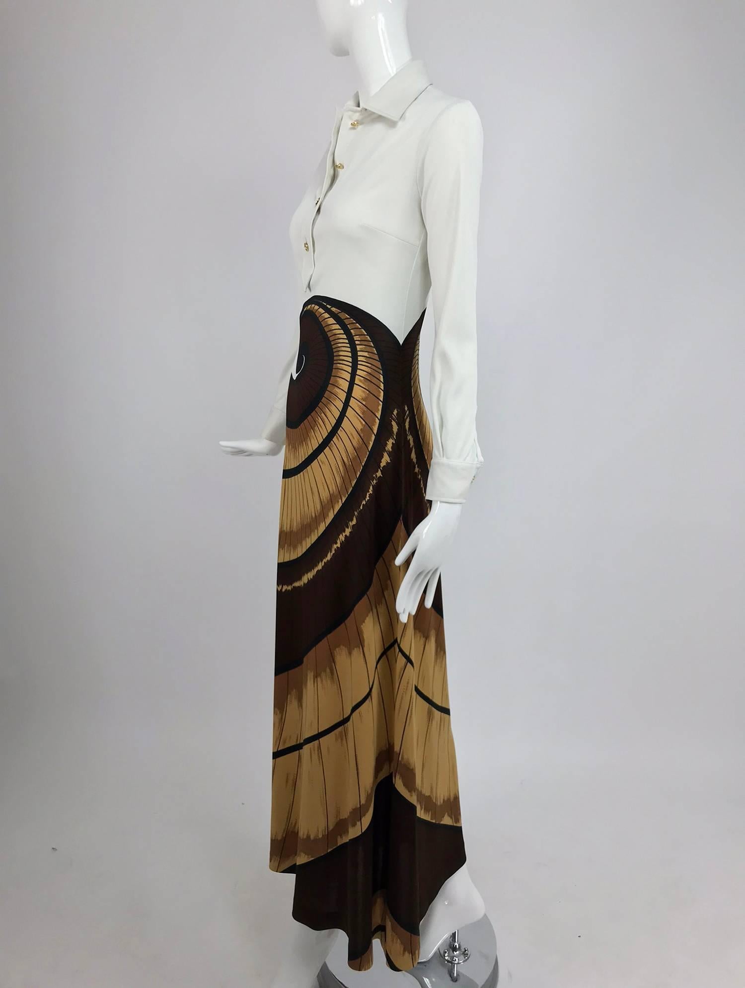 Roberta di Camerino Nautilus print maxi dress, 1970s 2