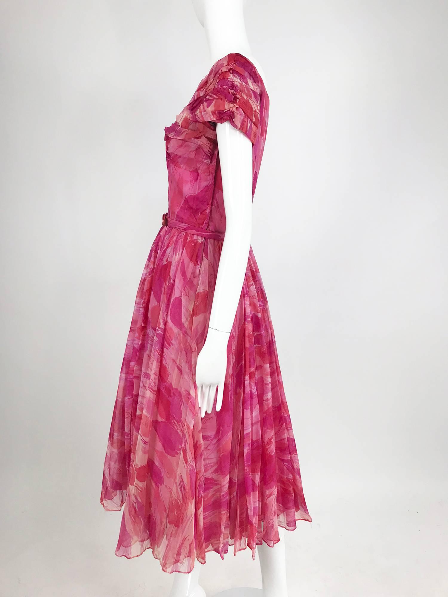 pink 1960s dress