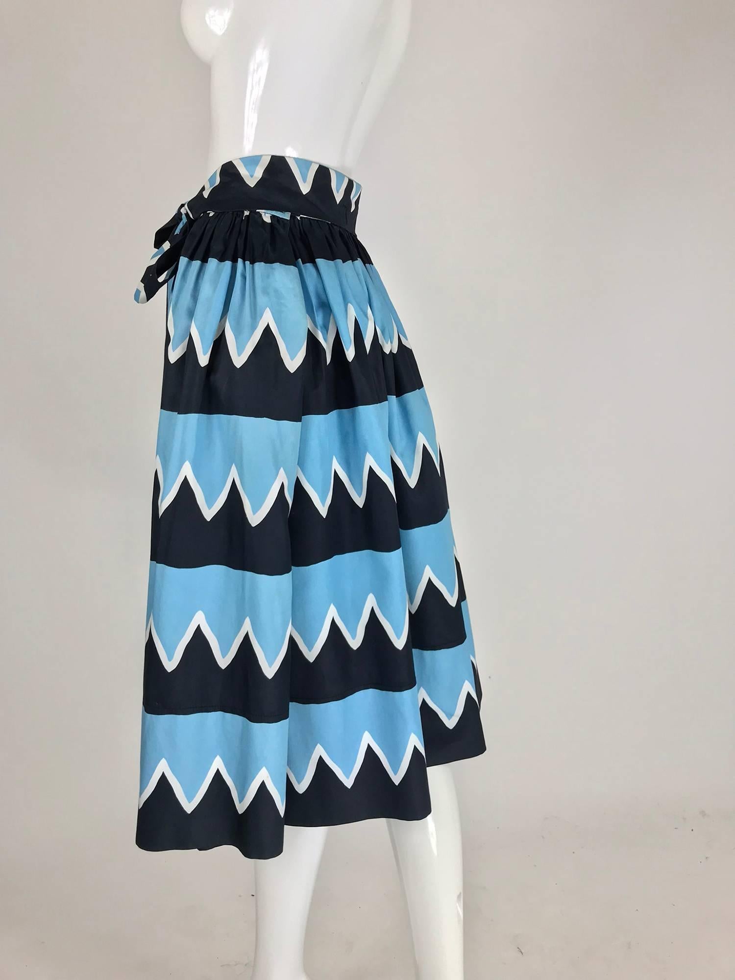 Yves Saint Laurent Iman worn documented cotton skirt, S / S 1980 4