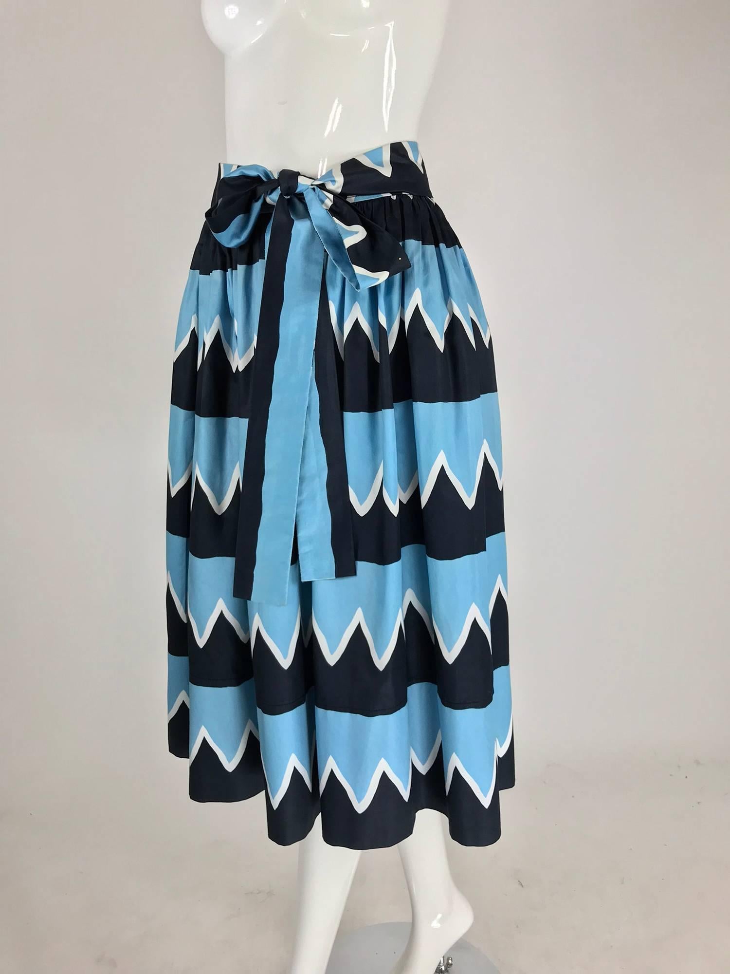 Yves Saint Laurent Iman worn documented cotton skirt, S / S 1980 6