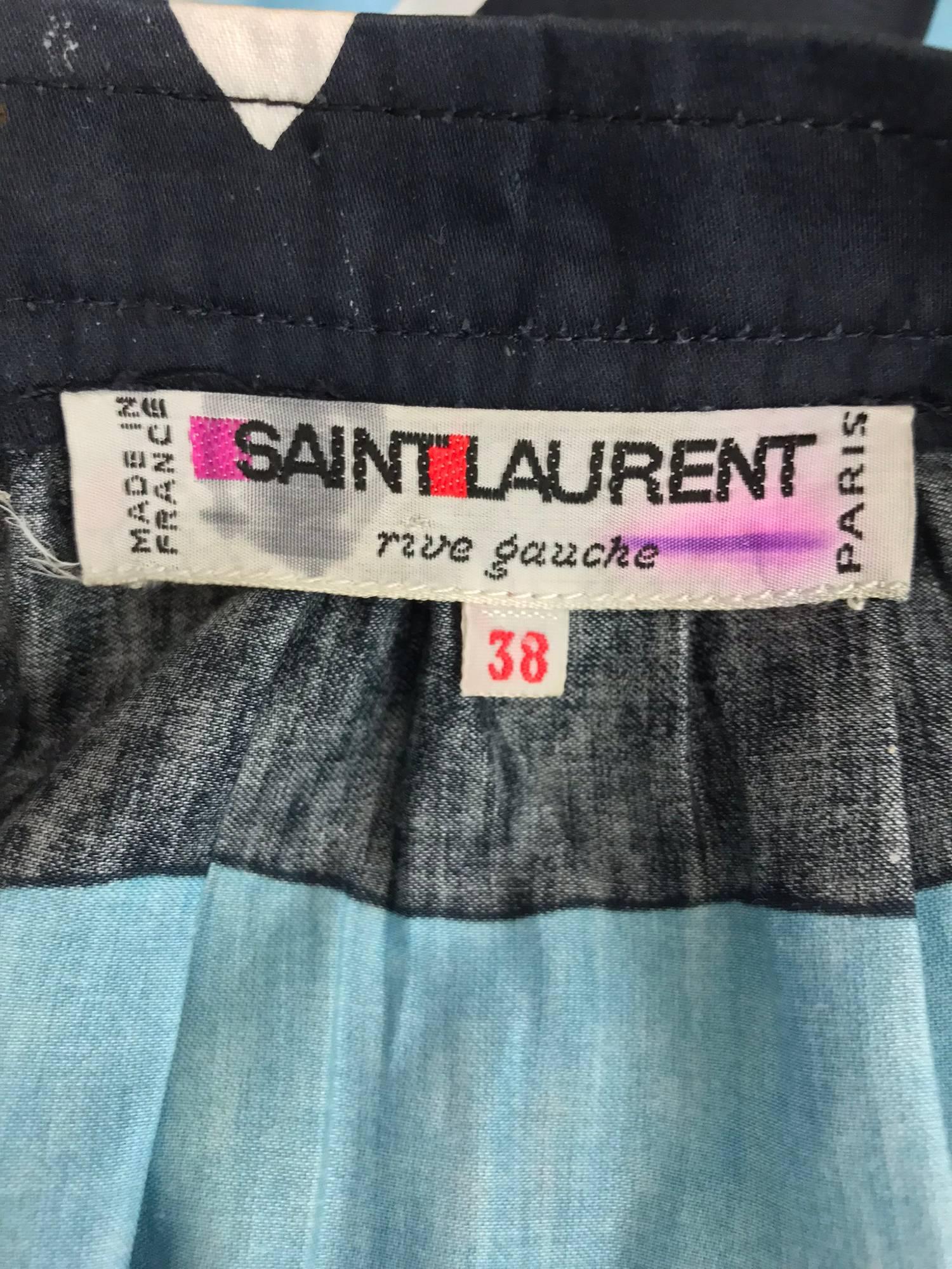 Yves Saint Laurent Iman worn documented cotton skirt, S / S 1980 10