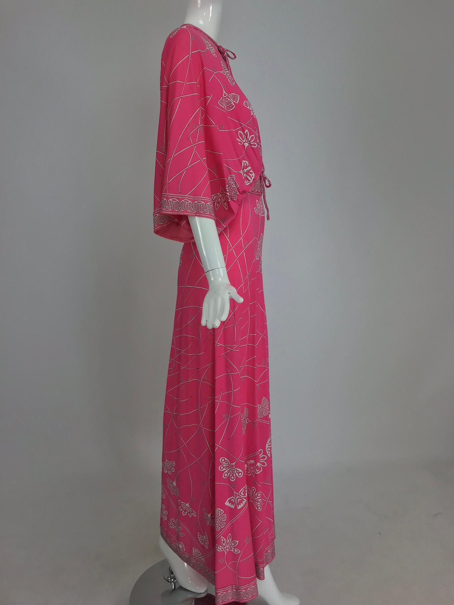 Emilio Pucci silk jersey plunge top and palazzo trousers, 1970s 5