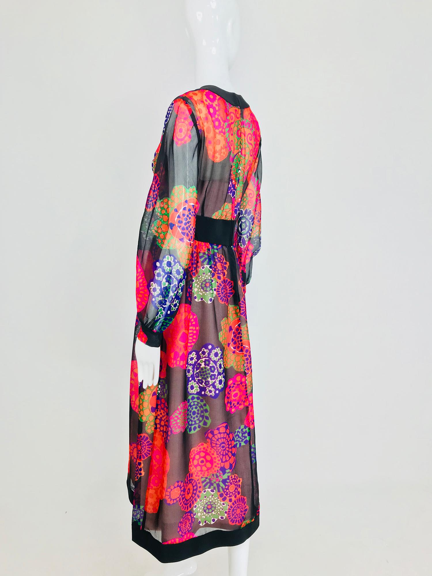 Shannon Rodgers for Jerry Silverman floral silk organza midi dress ...