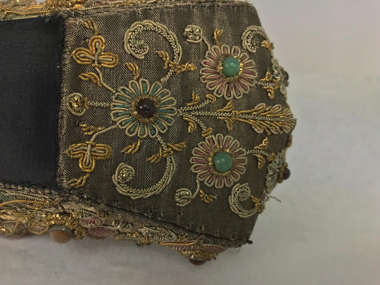 Metallic jewel lame Mughal evening bag India 1960s 4