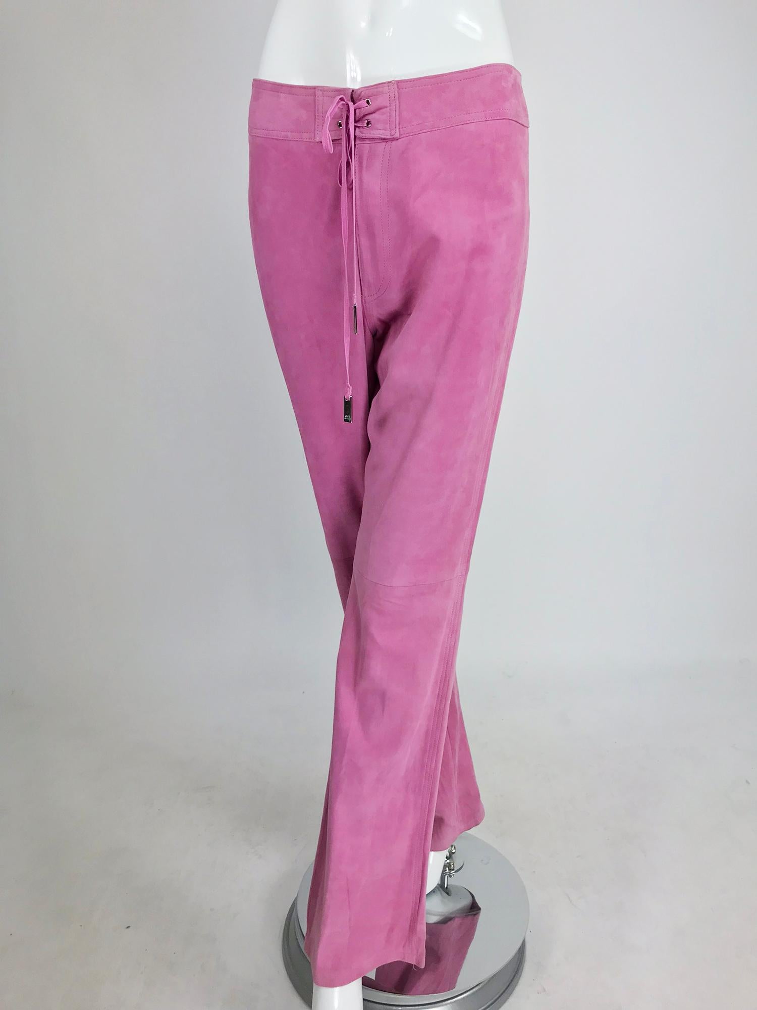 Ralph Lauren Black Label pink suede trousers  5