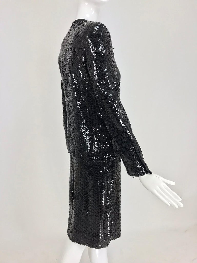Chanel Karl Lagerfelds 1st RTW collection Black Sequin Suit 82-83 at ...