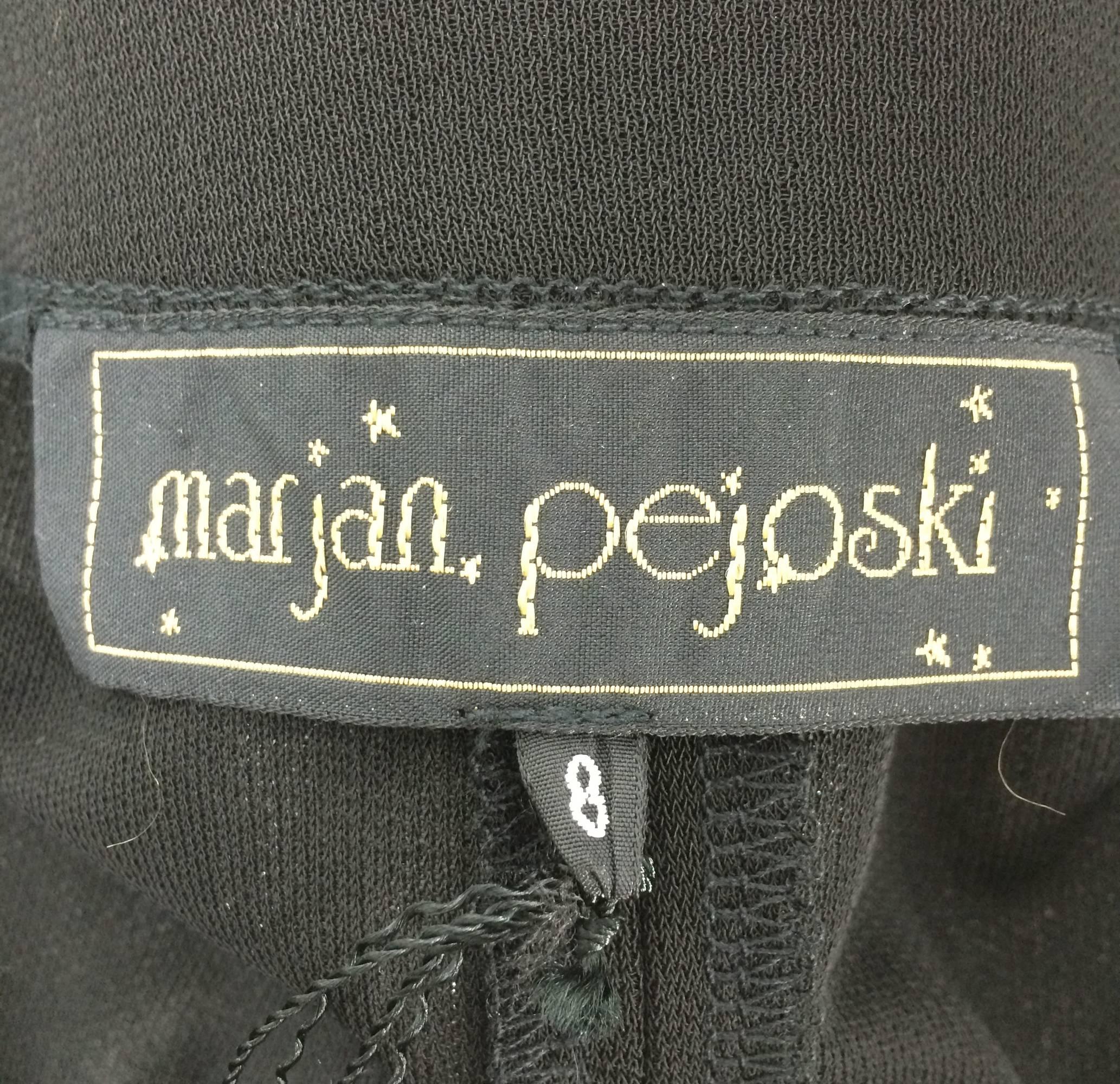 Marjan Pejoski-Björk-black jersey sweater with painted perspex panels  2