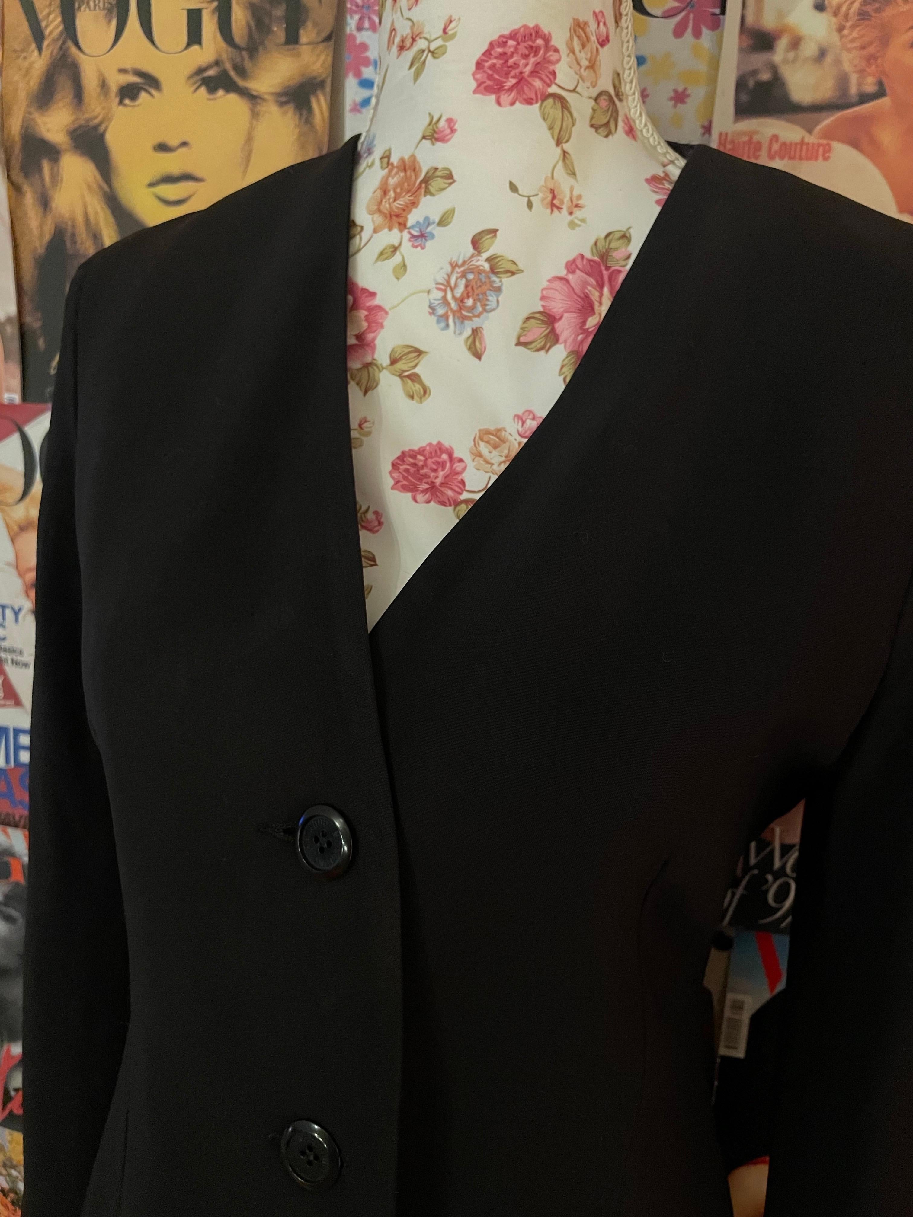 Moschino Couture - Veste noire vintage des années 1990 Unisexe en vente
