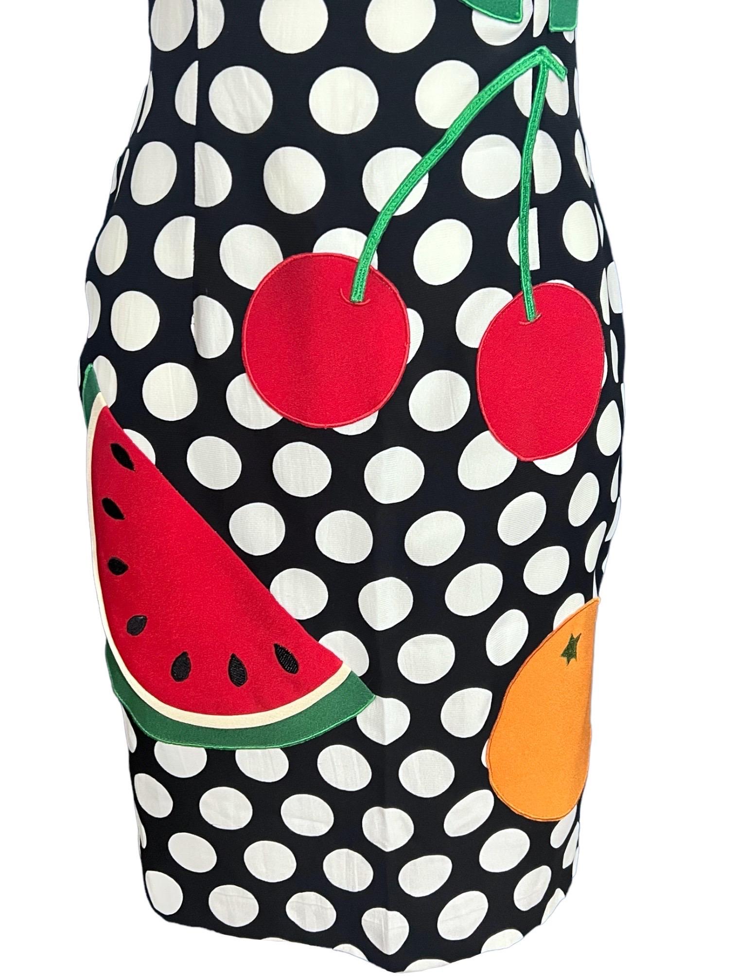 Moschino Cheap & Chic Vintage Fruit Polka Dot Dress as seen on The Nanny  7