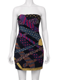 Moschino Couture - Robe bustier à col bénitier sans bretelles, années 1990