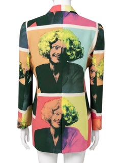 1990’s Moschino Cheap & Chic Vintage Pop Art Warhol Blazer