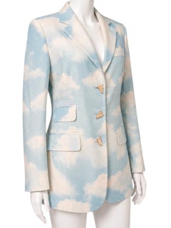 1990’s Moschino Cheap & Chic Cloud Sky Printed Blazer