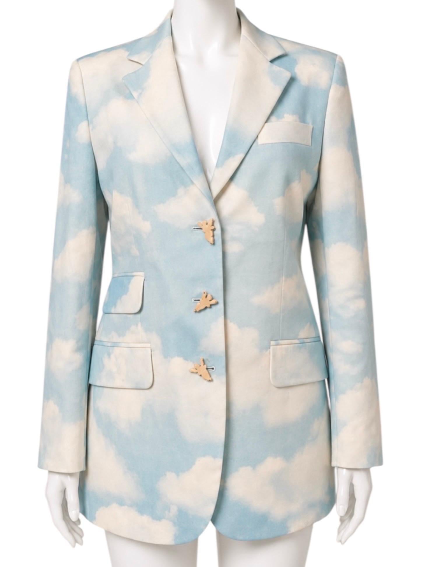1990’s Moschino Cheap & Chic Cloud Sky Printed Blazer